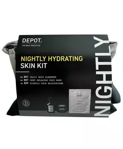 Set Depot: 800 Skin Specifics No. 809 Moisturizing Night Cream For Face 65 ml + 800 Skin Specifics No. 801 Activated Charcoal Detoxifying Cleansing Gel For Face 50 ml + 800 Skin Specifics No. 807 Hyaluronic Acid Nutri-Soothing Sheet Mask For Face