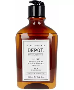 Depot 100 Hair Cleansing No. 102 Complexe botanique Shampooing Antipelliculaire & contrôle du sébum, 250 ml