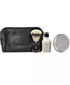 Set Depot: 400 Shave Specifics No. 408 Classic Cologne Moisturizing After-Shave Balm 50 ml + 400 Shave Specifics No. 412 Hydrating Shaving Soap 100 g + Accessories No. 731 Luxury Artificial Fiber Face Shaving Brush Brown + The Male Tools GWP Textile