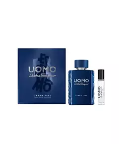 Set Salvatore Ferragamo: Uomo Urban Feel Eau De Toilette For Men 10 ml + Uomo Urban Feel Eau De Toilette For Men, 10 ml