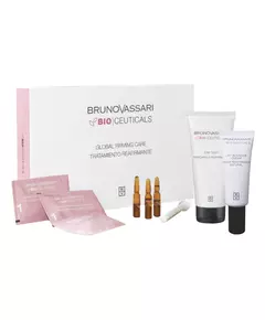 Global Firming Care Treatment Set Bruno Vassari: Bio Ceuticals Green Tea Exfoliating Powder x3 pcs + Bio Ceuticals Vitamin C Ampoules Treatment Serum For Women x3 pcs + Bio Ceuticals Stay Tight Cream Mask + Bio Ceuticals Lift Intensive Lifting