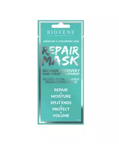 Biovene Biovene Huile d'argan Masque crème pour traitement des cheveux Réparation des dommages, 30 g