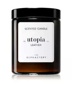 The Olphactory Utopia Leather Leather Bougie parfumée, 135 g