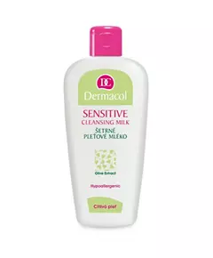 Dermacol Sensitive Nettoyage et hydratation Lait démaquillant Pour le visage, 200 ml