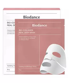 Setzen Biodance Collagen Porenverfeinerung Gesichtsmaske Für das Gesicht 4 stk, 4 × 34 g