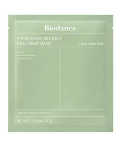 Biodance Refreshing Sea Kelp Reinigung Gesichtsmaske Für das Gesicht, 34 g