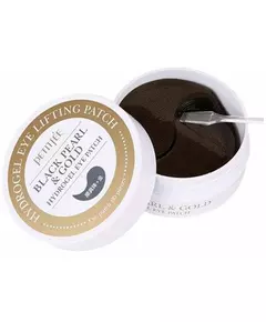 Petitfee Black Pearl & Gold Hydrogel Hydrating & Brightening Tag & Nacht Augenklappe 60 stk, 60 Stück