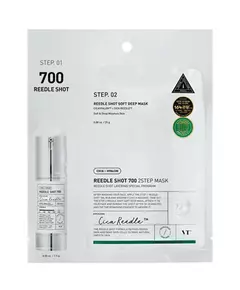 VT Cosmetics Reedle Shot 700 2 Step Hydratisierend & Regenerierend Gesichtsmaske Für das Gesicht, 25 g