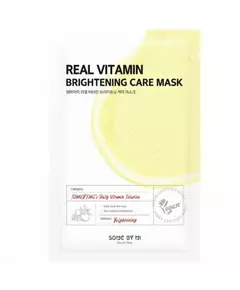 Some By Mi Real Vitamin Éclaircissement Masque facial Pour le visage, 20 g