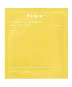 Biodance Radiant Vita Niacinamid Gegen Dunkle Flecken Gesichtsmaske Für das Gesicht, 34 g