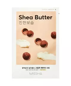 Missha Airy Fit Shea Butter Hydratation Masque facial Pour le visage, 19 g