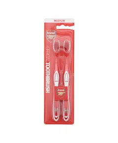 Duo Set Epl Arsenal Zahnbürste Rot 2 stk, 2 Stück