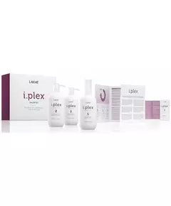 Lakme I.Plex Salon Kit : Premium Bond 500ml, Keratech I.Power 500ml, Distributeur, Pompe, Guide d'application, Hair Perfection 3x10ml