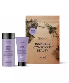 Lakme Teknia White Silver Reisepaket: Shampoo 100ml + Maske 50ml