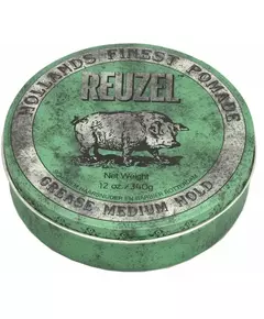 Reuzel Pomade Mittlerer Halt Grünes Fett 340 g