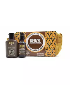 Reuzel Try Reuzel Beard kit - Refresh 100 ml + beard serum 50 g + travel bag