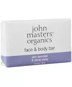 John Masters Organics Savon Lavande Rose Géranium & Ylang Ylang 128 g