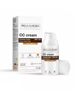 Bella Aurora Anti-Dunkle Flecken CC Creme Spf50+ Mittlerer Farbton 30 ml