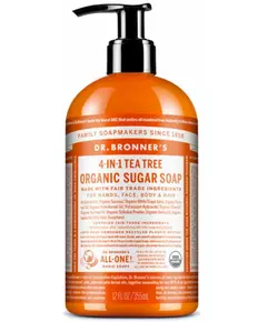 Bronner's Organic Sugar Soap Tea Tree 355 ml