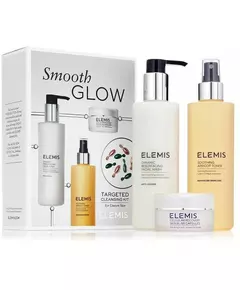 Elemis Smooth Glow Reinigungsset: Elemis Dynamic Resurfacing Gesichtsreinigung 200ml + Elemis Soothing Apricot Toner 200ml + Elemis Cellular Recovery Skin Bliss Kapseln 14 Kapseln