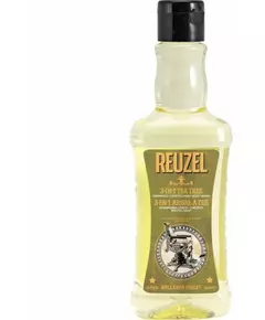 Reuzel Reuzel Huile d'arbre à thé Shampooing après-shampooing & gel douche 3-en-1 Hydratant, 350 ml