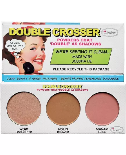 TheBalm Double Crosser Highlighter, Bronzer & Blush Palette 1pc, image 2