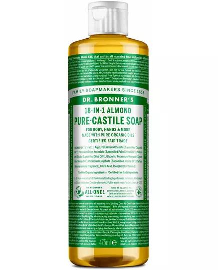 Dr. Bronner's 18-in-1 Flüssigseife Mandel 475 ml