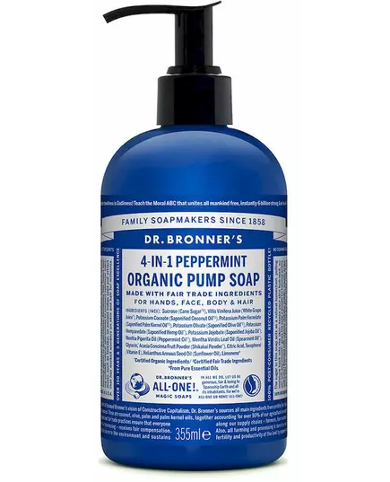 Bronner's Organic Sugar Soap Peppermint 355 ml