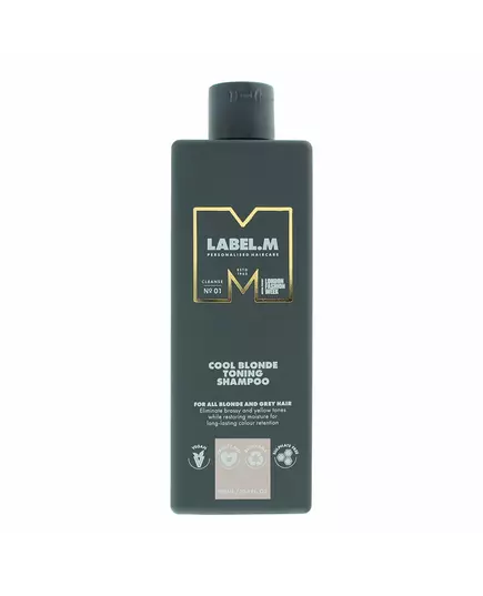 Label.M Cool Blonde Shampooing Pour la neutralisation des tons jaunes, 300 ml
