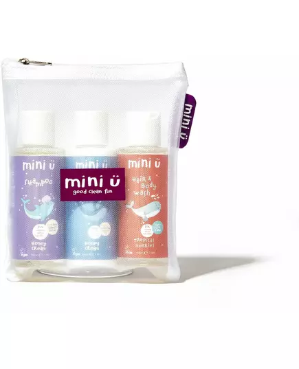 Mini-U Travel Kit Shampoo 100 ml+Pflegespülung 100 ml+Haar- und Körperpflege 100 ml, Bild 2