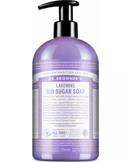 Savon au sucre biologique Dr. Bronner's Lavande 355 ml, image 2