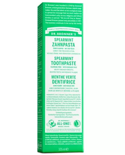 Dr. Bronner's Zahnpasta Spearmint 140 g, Bild 2