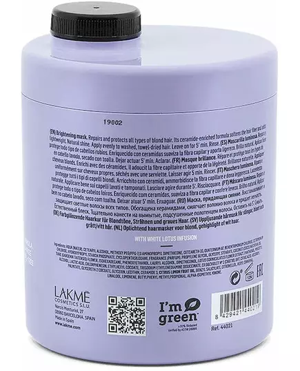 Lakme Teknia Weiß Silber Maske 1000ml, Bild 2