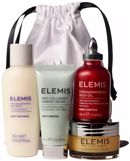 Elemis Best Sellers Kit: Elemis Skin Nourishing milk bath 60ml + Elemis Pro-Collagen Marine cream 15ml + Elemis Frangipani Monoi Nourishing body oil 35ml + Elemis Pro-Collagen cleansing balm 20g, Bild 2