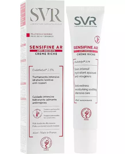 SVR Crème hydratante anti-rougeurs Sensifine Ar 40 ml, image 2