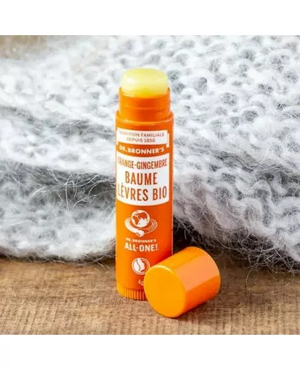 Dr. Bronner's Bio-Lippenbalsam Orange-Ingwer 4 g, Bild 3