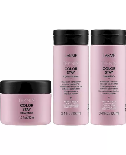 Lakme Teknia Color Stay Travel Pack : Shampooing 100 ml, Après-shampooing 100 ml, Traitement 50 ml, image 3