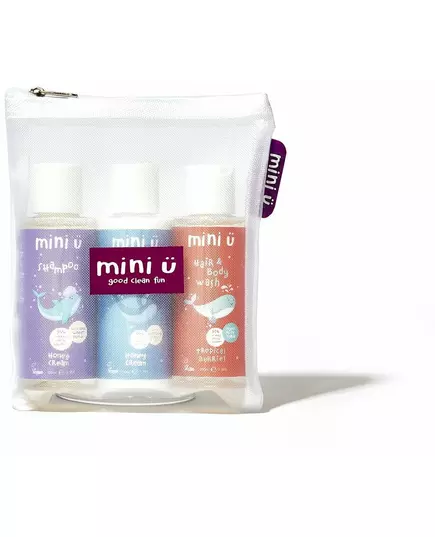 Set de soins pour les cheveux et la peau Mini-U : Shampooing Crème de miel 100ml + Après-shampooing Crème de miel 100ml + Crème lavante pour le corps et les cheveux Tropical Berries 100ml, image 2