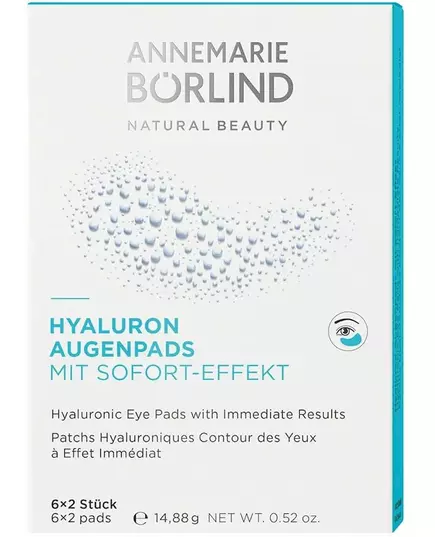 Annemarie Borlind Hyaluronsäure-Augenpads mit Sofortwirkung 6x2 Stück