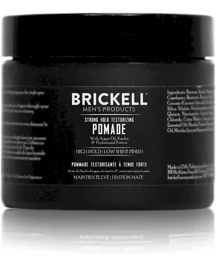 Brickell Men's Strong Hold texturgebende Pomade 59ml