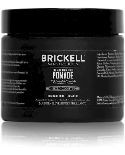 Brickell Men's Classic Firm Hold gel pomade 59ml