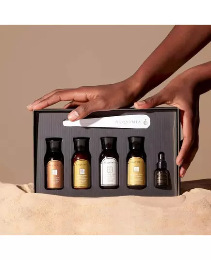 Alqvimia Supreme Beauty & Spa Experience Kit Enigma: Huile corporelle Reine d'Egypte 30ml + Elixir corporel Reine d'Egypte 30ml + Gel douche Reine d'Egypte 30ml + Gommage corporel Naturally Pure 30ml, image 3