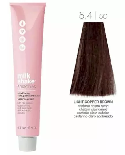 Milk_Shake Smoothies Couleur Semi Permanente 5.4 Copper Light Brown 100ml, image 3