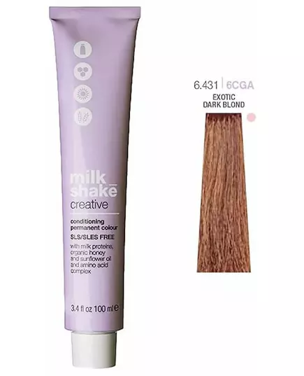 Milk_Shake Creative Permanent Color 6.431 Exotic Dark Blond 100ml, image 3