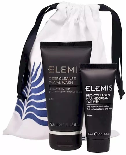 Elemis Men's Kit: Elemis Deep Cleanse Gesichtswäsche 50ml + Elemis Pro-Collagen Marine Creme Feuchtigkeitscreme für Männer 15ml, Bild 2