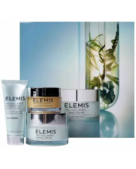 Kit VIP Elemis : Elemis Pro-Collagen Oxygenating night cream 15ml + Elemis Pro-Collagen Marine cream 30ml + Elemis Pro-Collagen cleansing balm 20g, image 2