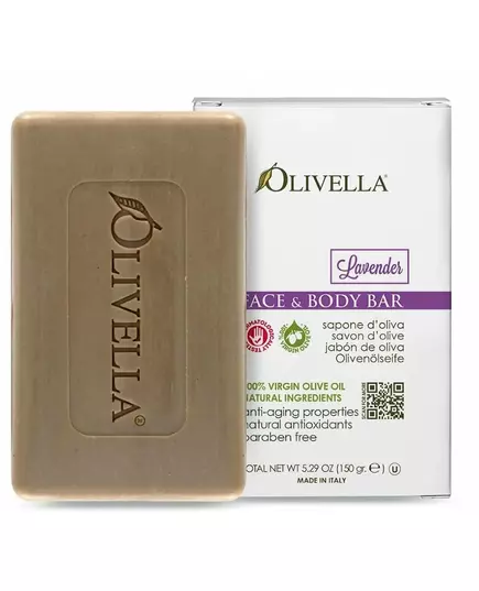 Olivella Gesicht & Körper Bar Lavendel 150 g, Bild 3