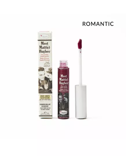 TheBalm Meet Matt(e) Hughes Langanhaltender flüssiger Lippenstift Romantisches Karmin 7.4ml, Bild 2