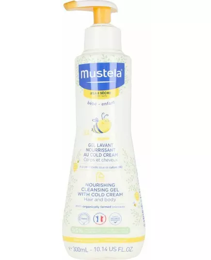 Gel nettoyant visage et corps au Cold Cream Mustela Baby-Child 300 ml