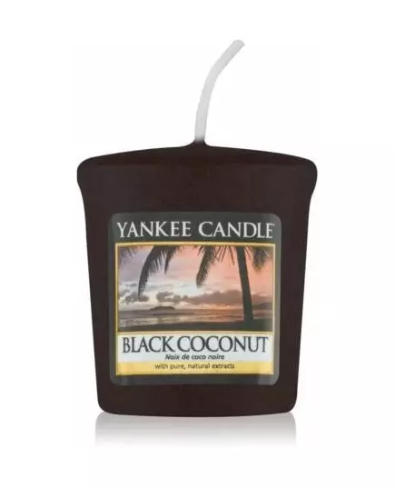 Yankee Candle Classic Votive Bougie Noire à la Noix de Coco 49g